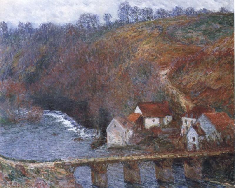Claude Monet The Grande Creuse by the Bridge at Vervy oil painting picture